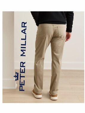Peter Millar Signature 5 Pockets Pants  Men's Sz 31 Grain Oatmeal Quiet Luxury